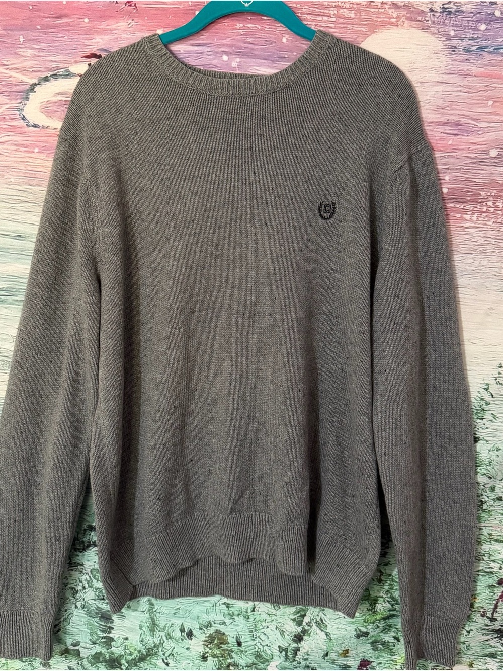 Chaps Heather Gray Crewneck Sweater